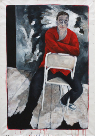 Bernd  
2012  
Acryl auf Leinwand  
233 x 160 cm