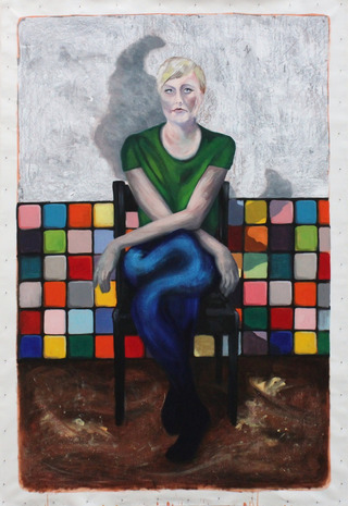 Alexandra  
2012  
Acryl auf Leinwand  
238 x 160 cm